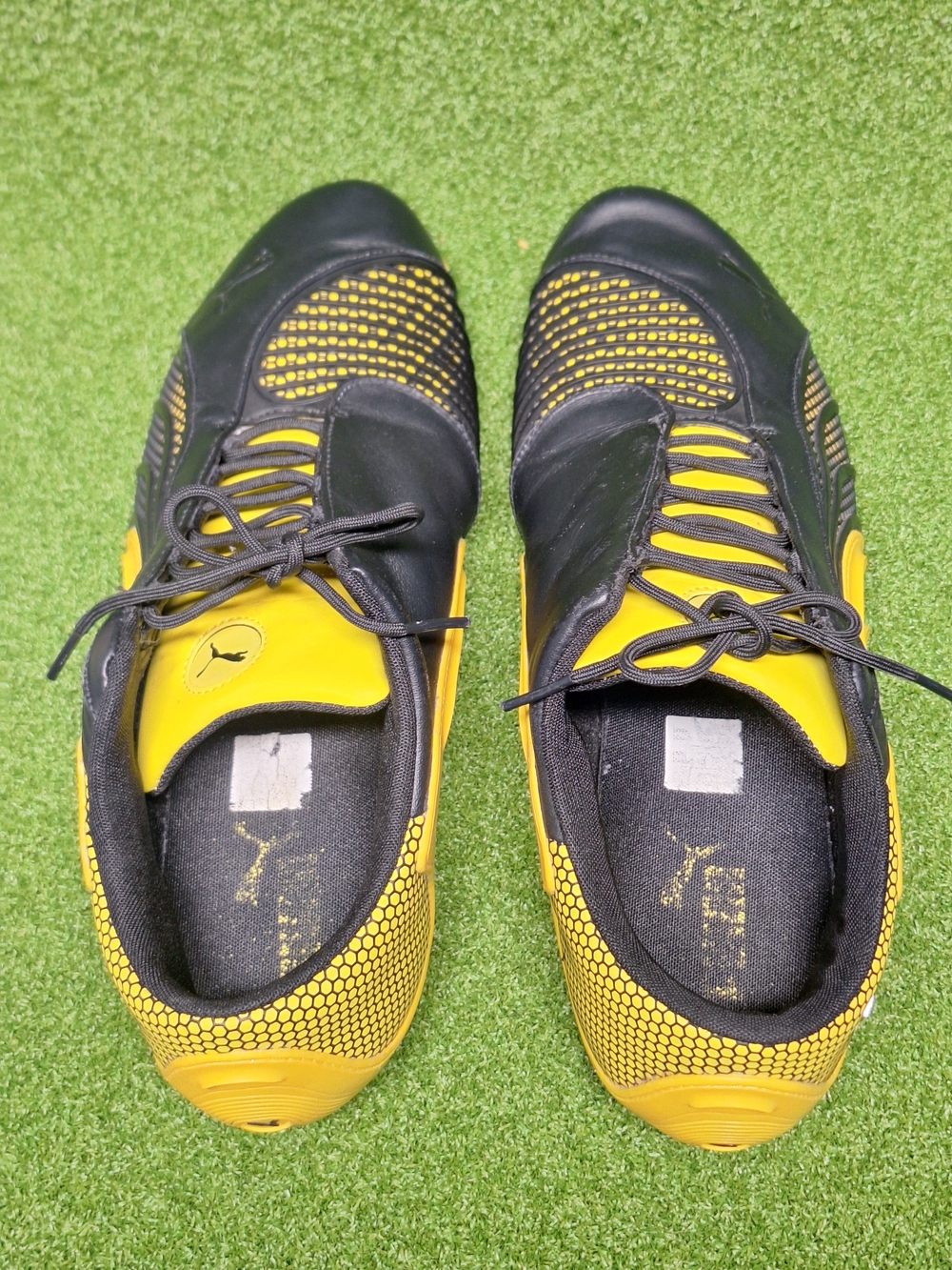 RARE! Puma Ferrari Driving Shoe Siluro SF Yellow & Black - Men's Size 10.5 - Picture 6 of 14